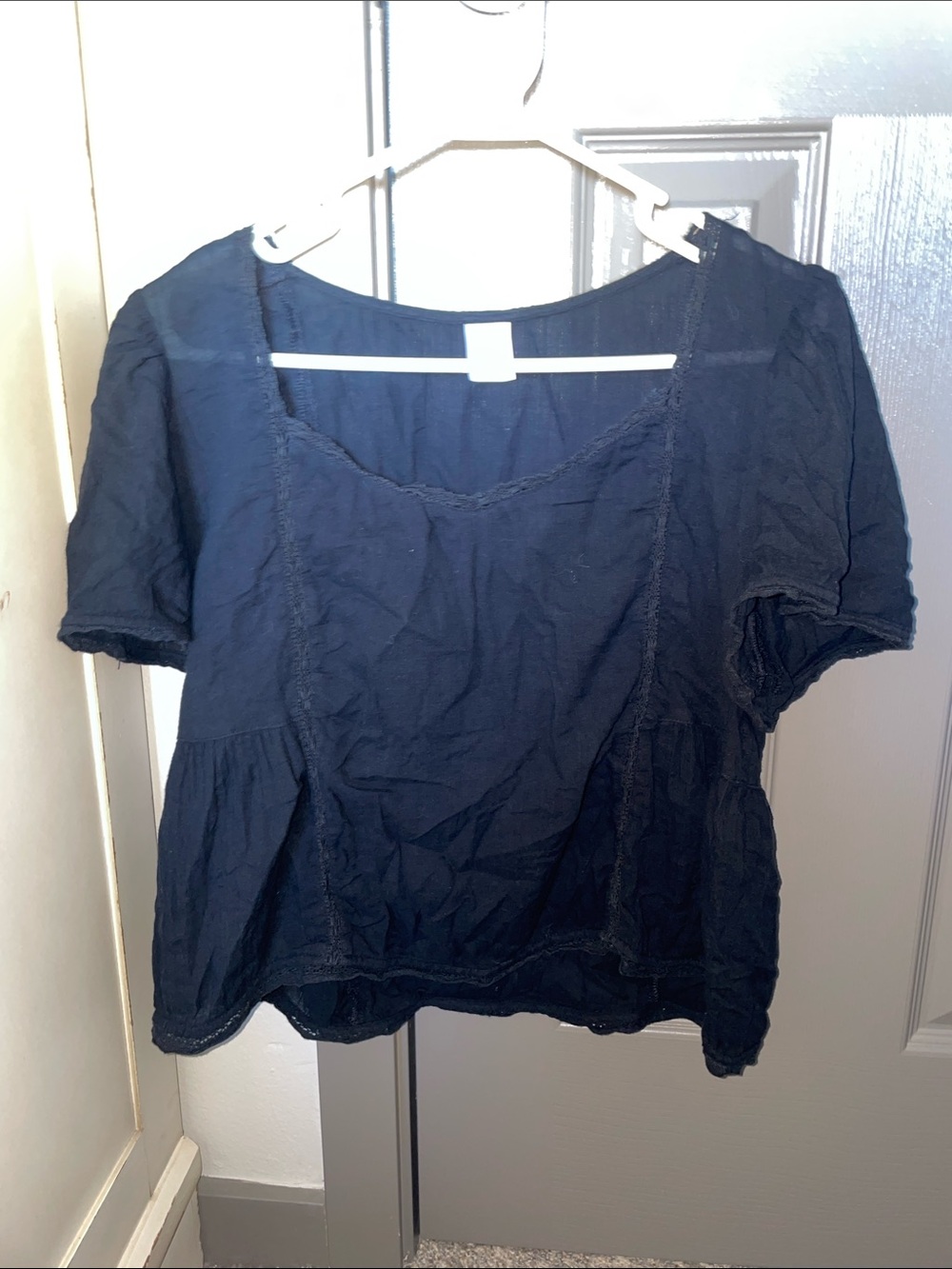 Women’s black Short Sleeve blouse